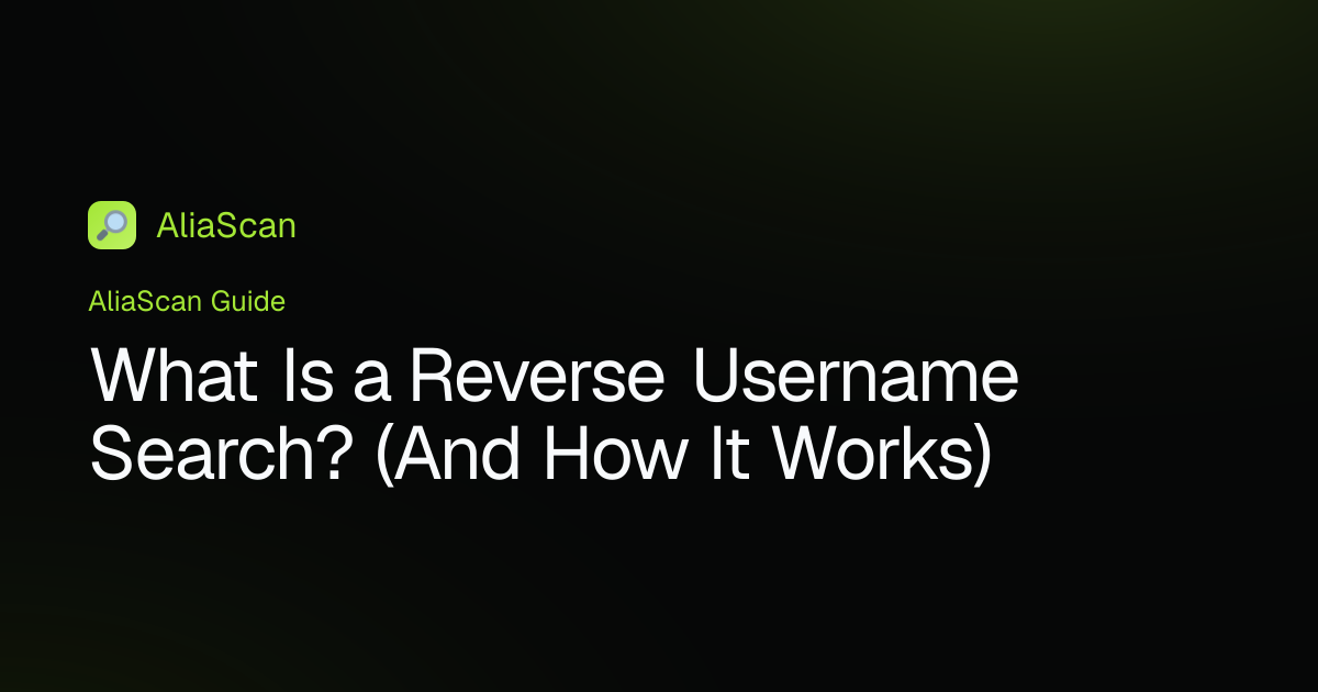 What Is a Reverse Username Search? (And How It Works)